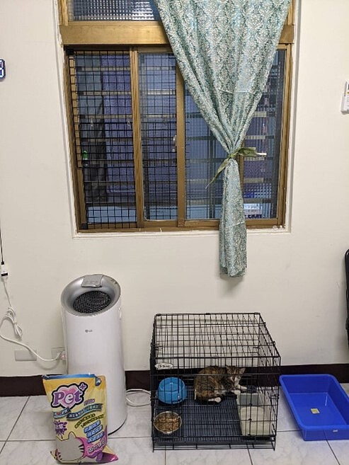 飼養籠附近應加設防護窗,避免寵物脫逃(非本案地址照片)。圖/新北動保處提供